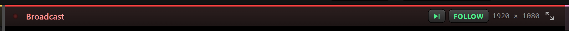 The FOLLOW and Go To keys in the Broadcast header